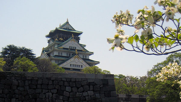 Why go to Japan? Castles! Osaka castle.