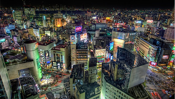 HDR picture of Shibuya, Tokyo, Japan.