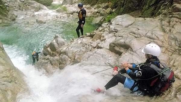 A Japan adventure climbing waterfalls.