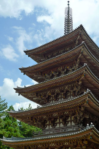 Five-storey pagoda of Daigo-ji in Kyoto.
