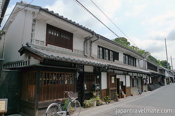 A row of Edo period style houses in Kurashiki's Bikan District