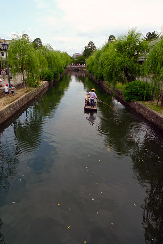 Canal in the Bikan district of Kurashiki, Okayama, Japan.