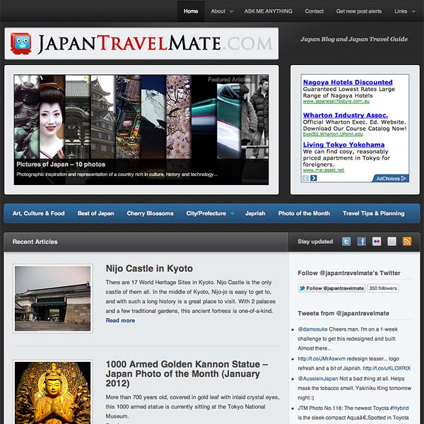 Japan Travel Mate Homepage
