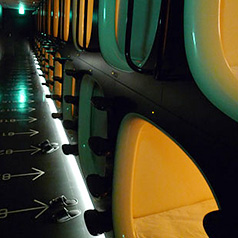 Inside 9 hours Capsule Hotel, Kyoto