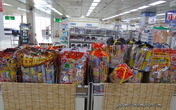 Fireworks in a Japanese department store