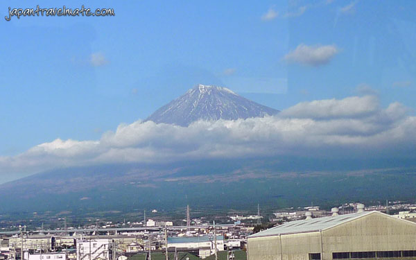 Mt Fuji from a bus