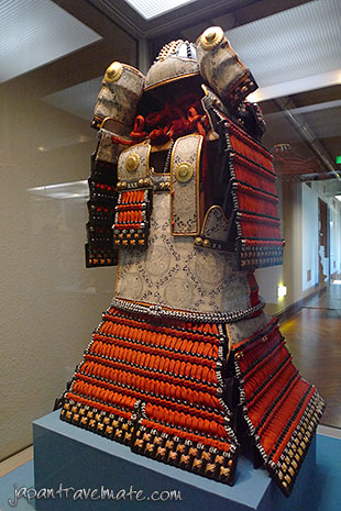 Samurai warrior armour in the Japanese gallery of the Tokyo National Museum