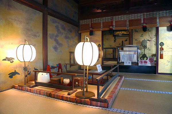 An historic room inside Dogo Onsen