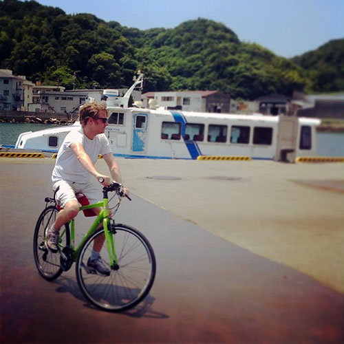 Cycling at Kinoura, Hakata Island