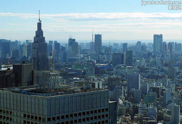 Tokyo city with Tokyo Tower in the distance.