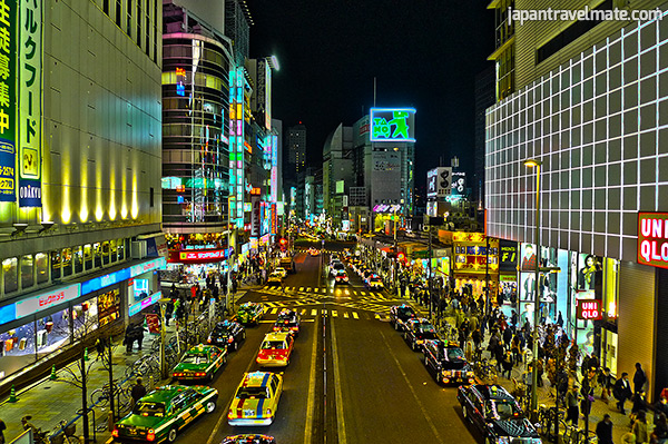 Shinjuku outside the station. [HDR Photo]