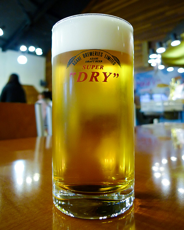 Asahi Super Dry Beer at Nagoya Brewery's Beer Hall