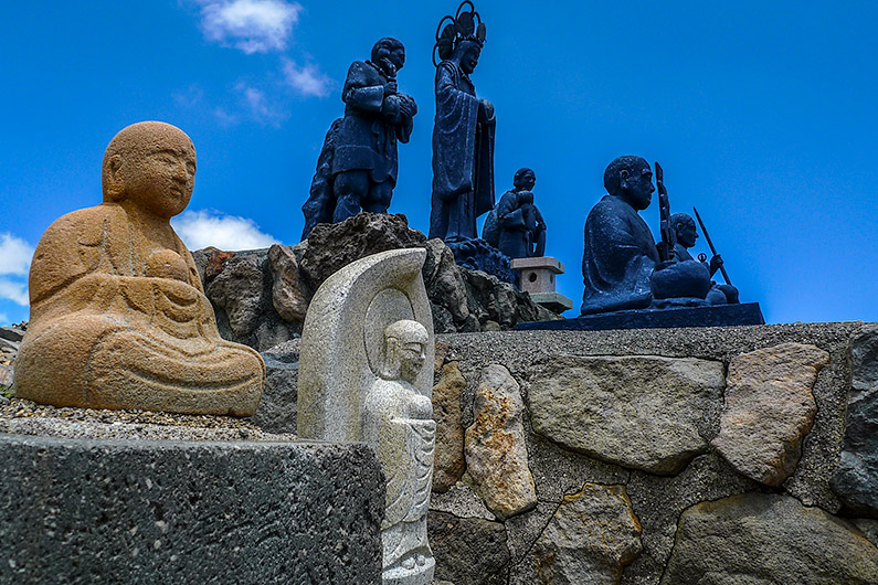 Buddhist Statues high on Mount Ontake