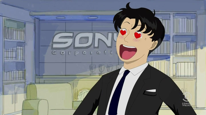 Anime South Park: Japanese man