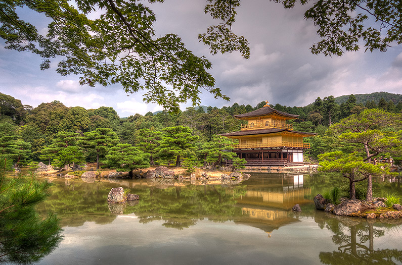Kinkakuji in Summer: HDR Photography of a World Heritage Site in Kyoto
