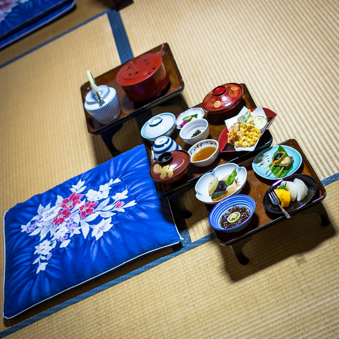 Nikon 35mm f/1.8 DX Lens Example Photo: Japanese vegetarian Buddhist meail eal served while staying at a temple in Koya-san, Wakayama