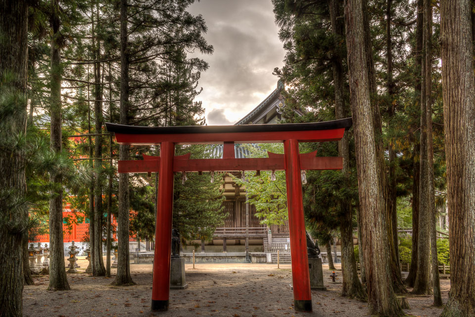This torii (shrine gate) is the entrance to Myō-jinja