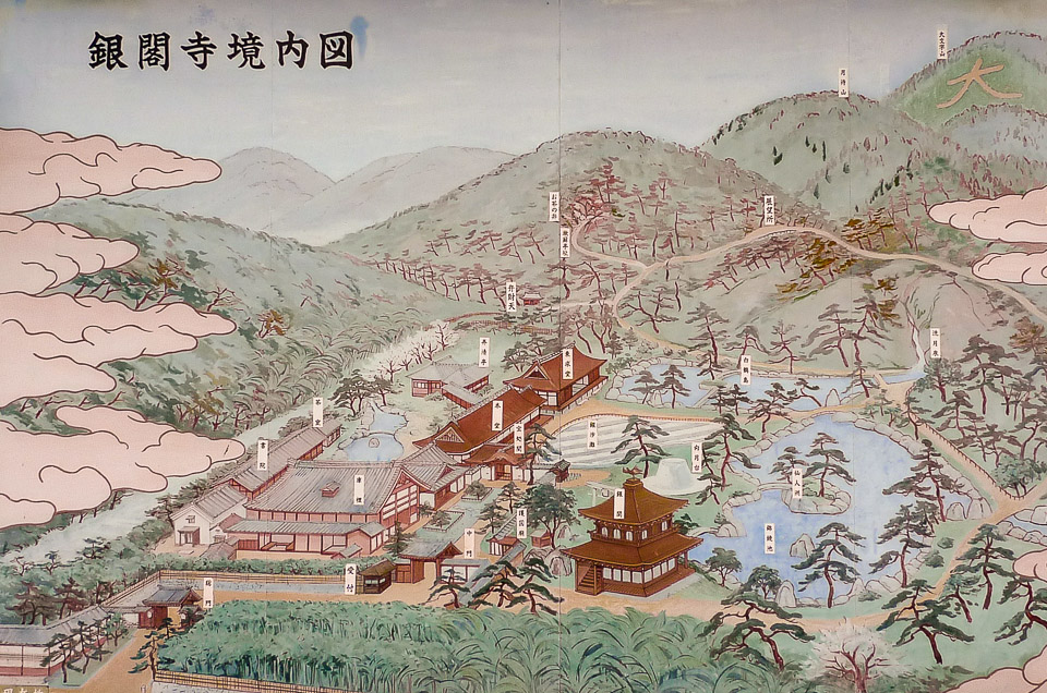 Map of Ginkakuji (Jisho-ji)