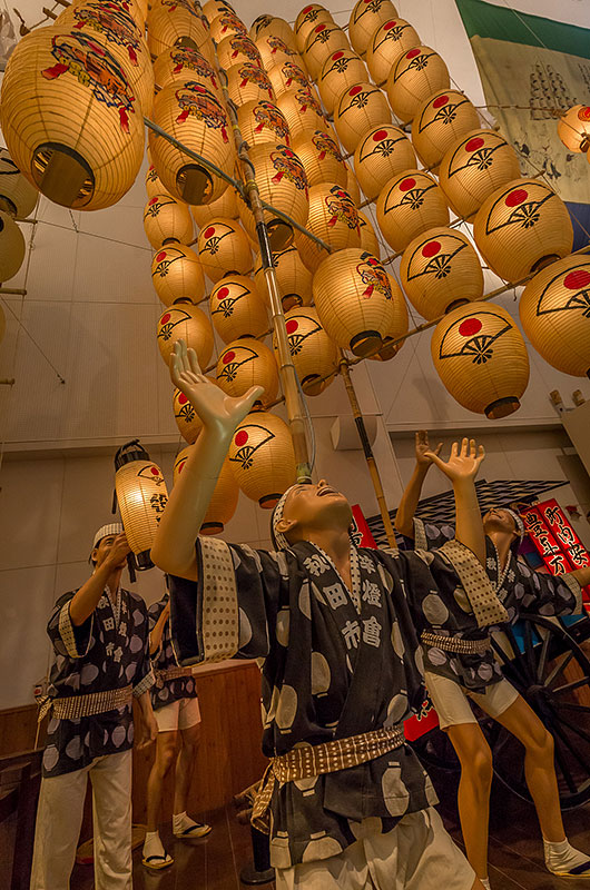 Neburi Nagashi Hall: Kanto festival display