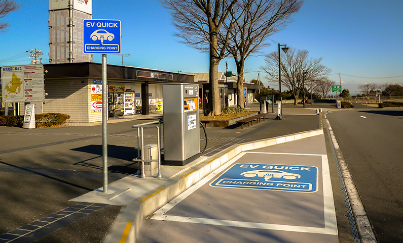 EV Quick Charging Point in Japan