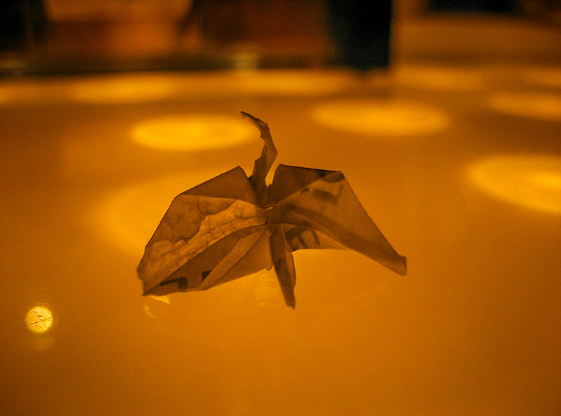 Origami Paper Crane in Fukuoka, Japan