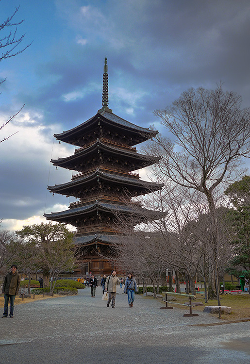 To-ji’s Gojunoto: Five Storied Pagoda at a World Heritage Temple in Kyoto (HDR Photo)