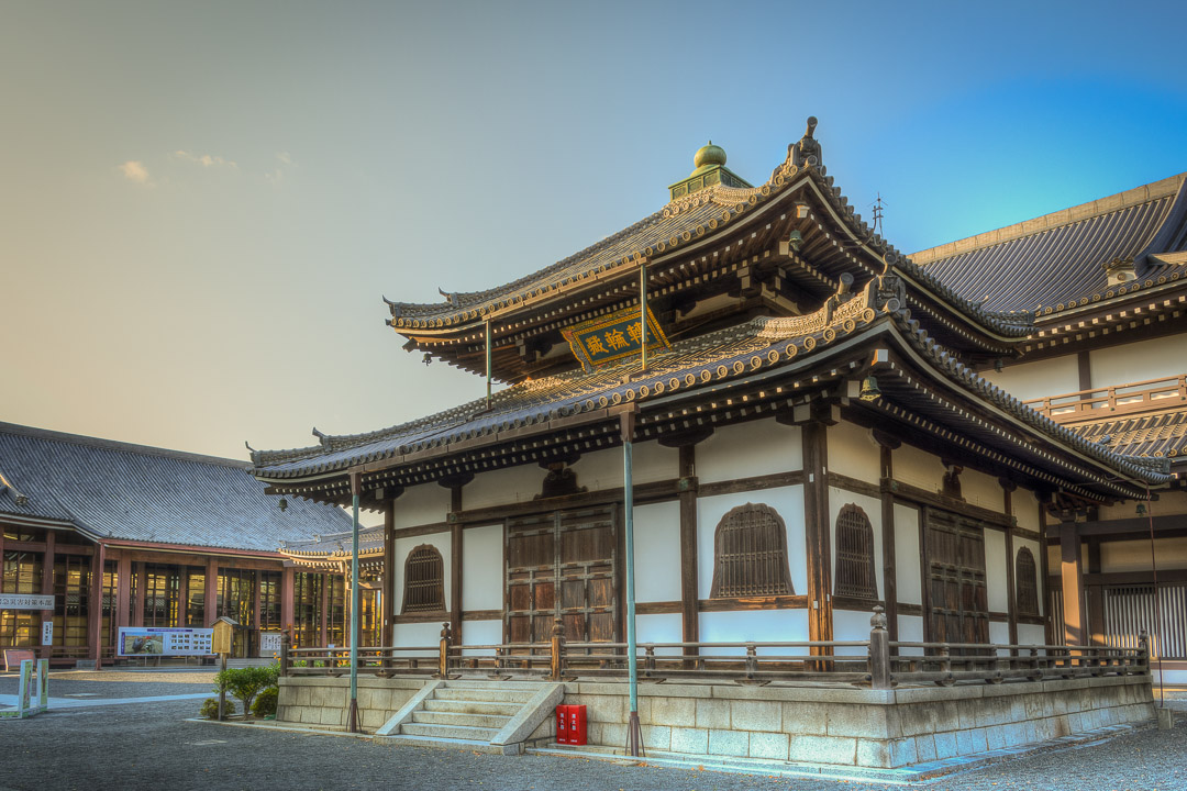 Early Edo Period Scripture Repository at World Heritage Nishi Hongan-ji in Kyoto (HDR Photo)