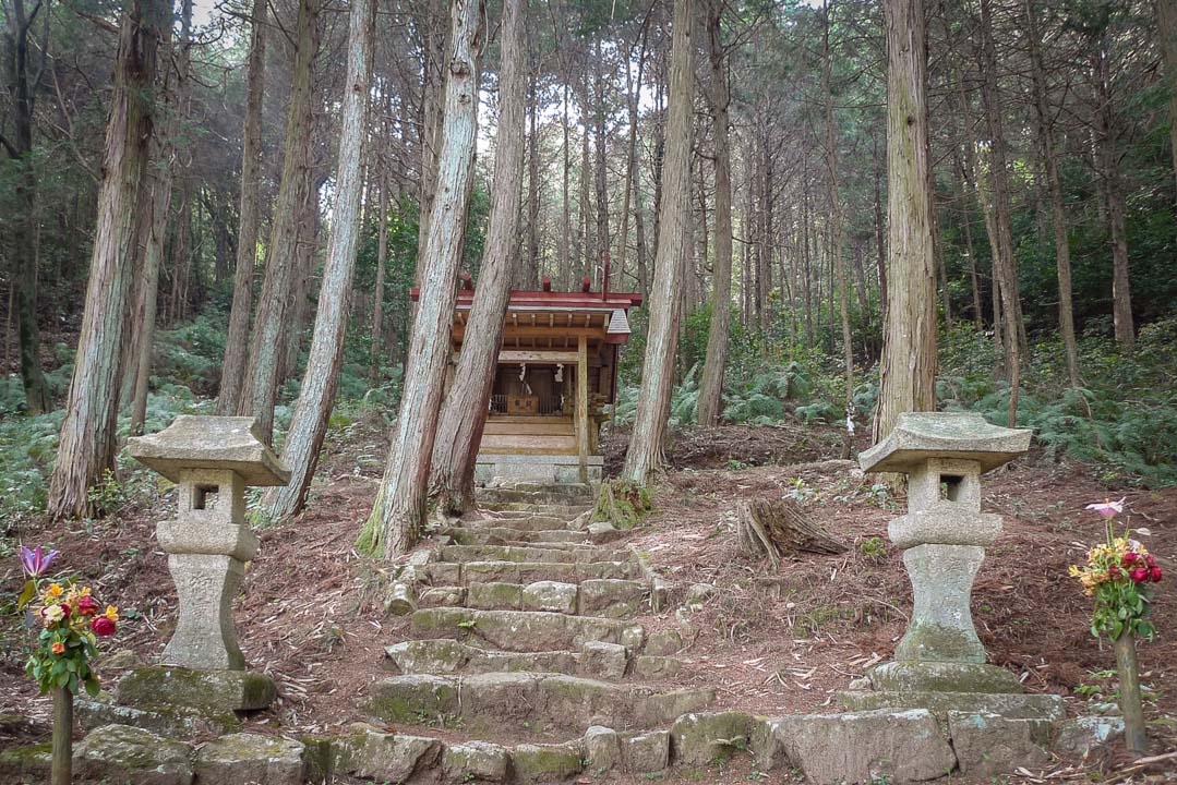 Tiny Mountain Shrine at Mt Sanage, Toyota, Aichi, Japan