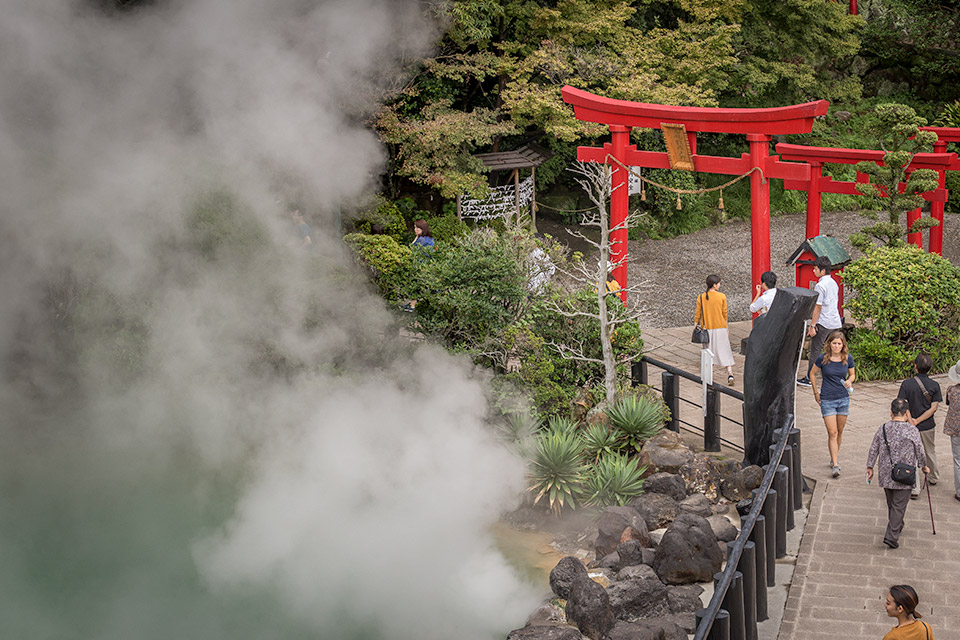 Blue Hot Spring of Hell, Umi-jigoku in Beppu